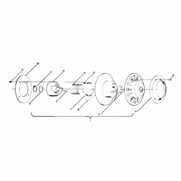 DRIVEN CLUTCH 500 and 500 Classic (4916791679011A)