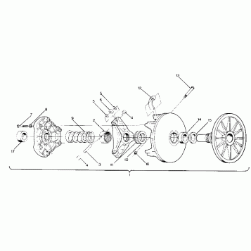 DRIVE CLUTCH 500 and 500 Classic Updated 2/90 (4916791679012A)