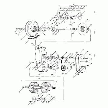 BRAKE AND CHAINCASE 500 and 500 Classic updated 2/90 (4916791679013A)