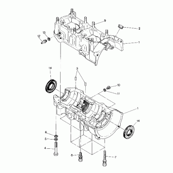 CRANKCASE 500 and 500 Classic (4916791679023A)