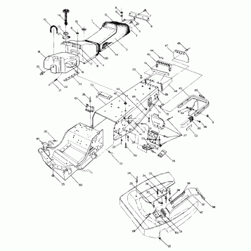 CHASSIS AND SEAT 650 Updatd 2/90 (4916801680001A)