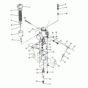 CARBURETOR   650 *DEALERS MUST VERIFY JETTING &  CARBURETOR ASSEMBLY NUMBER (4916801680031A)