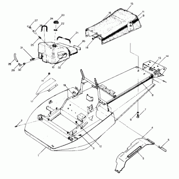 CHASSIS AND SEAT StarTrak Updated 2/90 (4916811681003A)
