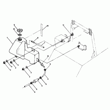 OIL TANK Star, Sprint ES and StarTrak (4916811681031A)