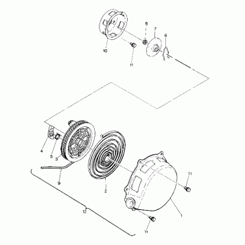 RECOIL STARTER Star and StarTrak (4916811681040A)