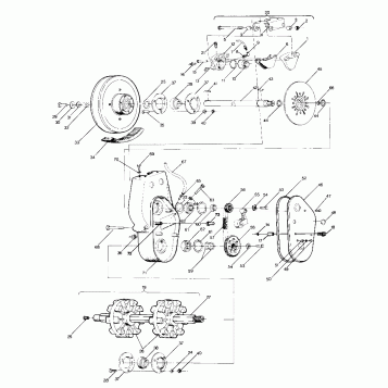 BRAKE AND CHAINCASE Sport and Sport GT Updated 2/90 (4916821682015A)