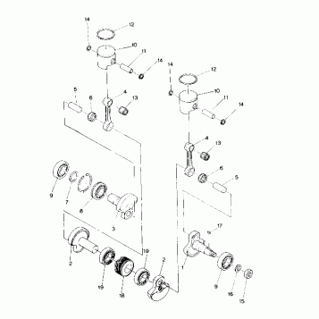 PISTON AND CRANKSHAFT Sport and Sport GT (4916821682031A)
