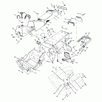 CHASSIS AND SEAT Trail Updated 2/90 (4916831683001A)