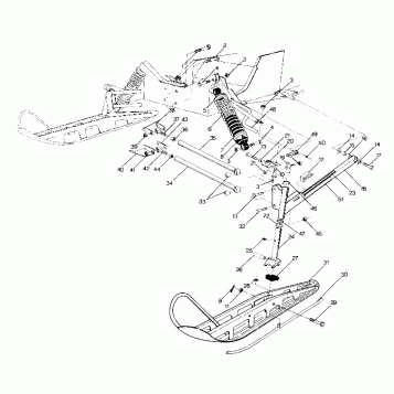 FRONT SUSPENSION AND SKI Trail (4916831683009A)
