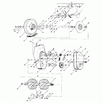 BRAKE AND CHAINCASE Trail Updated 2/90 (4916831683013A)