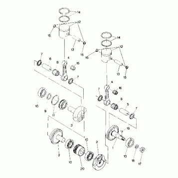PISTON AND CRANKSHAFT Trail (4916831683027A)