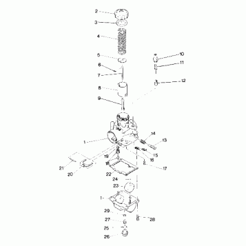 CARBURETOR Trail *DEALER MUST VERIFY JETTING & CARBURETOR ASSEMBLY NUMBERS. (4916831683032A)