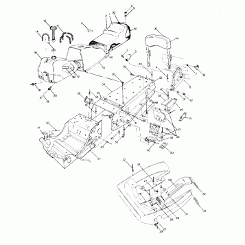 CHASSIS AND SEAT SuperTrak Updated 2/90 (4917131713001A)