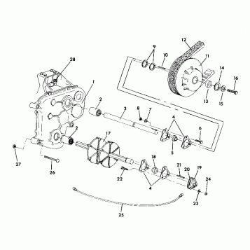 TRACK AND DRIVE SHAFT SuperTrak Updated 2/90 (4917131713021A)