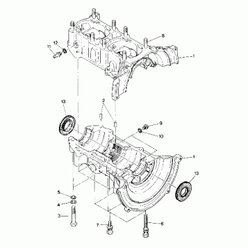 CRANKCASE  SuperTrak (4917131713023A)