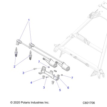 ELECTRICAL, IGNITION COIL, MOUNT, AND SPARK PLUGS - S26MDX6DSA (C601706)