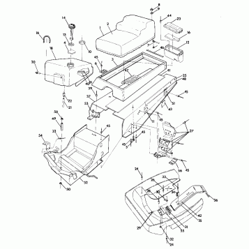 CHASSIS AND SEAT Updated 2/90 (4917871787001A)