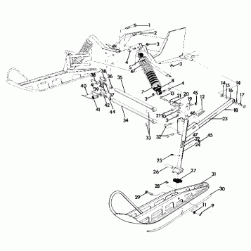 FRONT SUSPENSION AND SKI (4917871787007A)