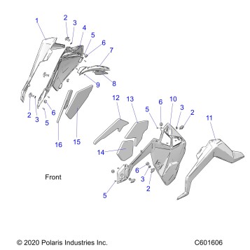 BODY, SIDE PANELS AND TRIM - S23TKV8RS (C601606)