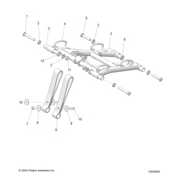 SUSPENSION, TORQUE ARM, FRONT - S25TDL6LSA (C602876)