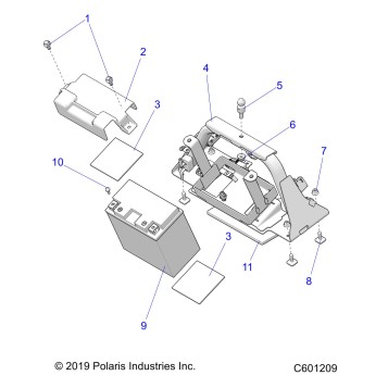 ELECTRICAL, BATTERY/BOX - S20FJB8/FJE8/FJP8 E.S. OPTION (C601209)