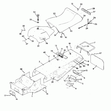 CHASSIS AND SEAT Indy Lite And Star Lite (4918591859001A)