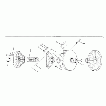 DRIVE CLUTCH  Indy Lite (4918591859019B)