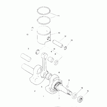 PISTON AND CRANKSHAFT Star Lite (4918591859026A)
