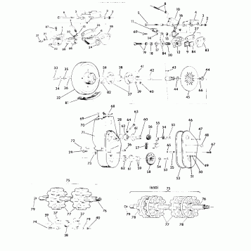 BRAKE AND CHAINCASE All Swedish Snowmobiles except  SuperTrak & WideTrak (49187318730005)
