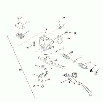 MASTER CYLINDER ASSEMBLY All Swedish Snowmobiles (49187318730007)