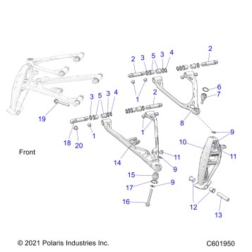 SUSPENSION, CONTROL ARMS, and SPINDLE - S24TFK6RS (C601950)