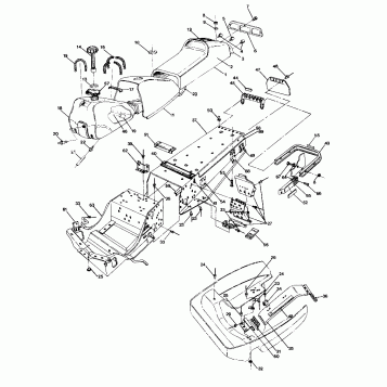CHASSIS & SEAT 400 (4919241924001A)