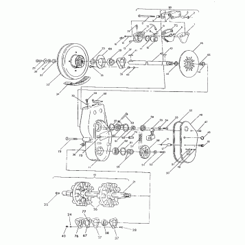BRAKE & CHAINCASE 400 TO SERIAL NUMBER 1802329 (4919241924013A)