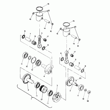 PISTON AND CRANKSHAFT  400 (4919241924025A)