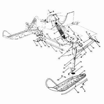 FRONT SUSPENSION AND SKI 500 and 500 Classic (4919251925007A)