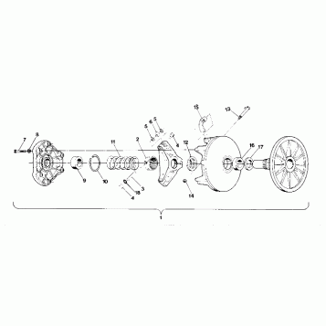 DRIVE CLUTCH From Serial No. 1841612 (4919251925015B)