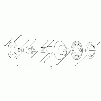 DRIVEN CLUTCH 500 and 500 Classic (4919251925016A)