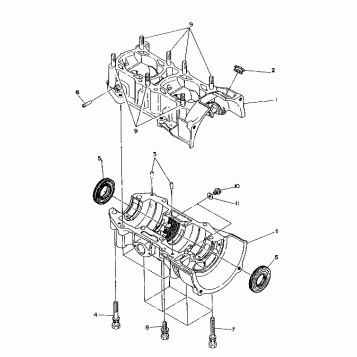 CRANKCASE 500 and 500 Classic (4919251925023A)