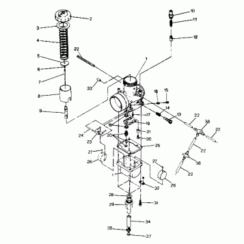 CARBURETOR '500 and 500 Classic (4919251925030A)