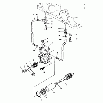 OIL PUMP-EC50PL-04,-05 500 and 500 Classic (4919251925034A)