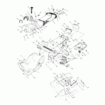 CHASSIS AND SEAT 650 and 650 SKS (4919261926001A)