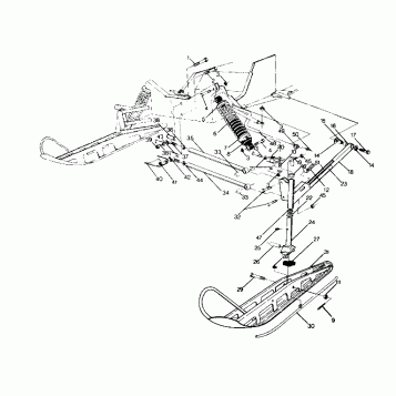 FRONT SUSPENSION AND SKI 650 and 650 SKS (4919261926007A)