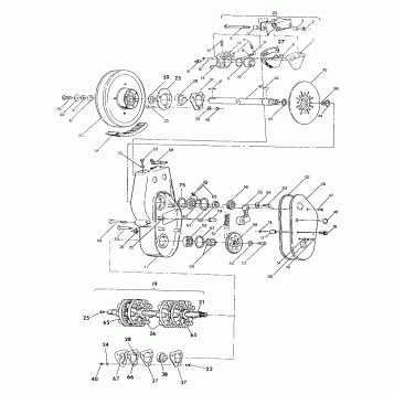BRAKE AND CHAINCASE 650 and 650 SKS TO SERIAL NUMBER 1839636 (4919261926013A)