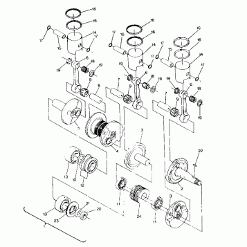 PISTON AND CRANKSHAFT 650 (4919261926025A)
