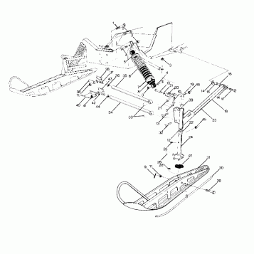 FRONT SUSPENSION AND SKI Sport and Sport GT (4919271927009A)