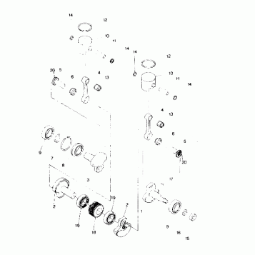 PISTON & CRANKSHAFT  SPORT & SPORT GT (4919271927031A)