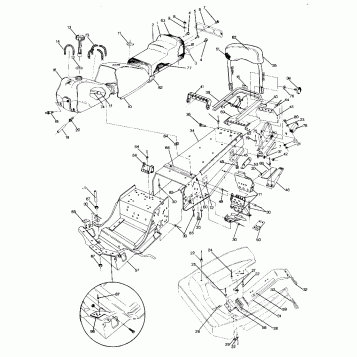 CHASSIS AND SEAT Trail Deluxe (4919281928003A)