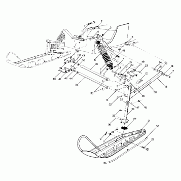 FRONT SUSPENSION AND SKI Trail (4919281928009A)