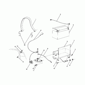 ELECTRIC START COMPONENTS   Trail ES and Deluxe (4919281928021A)