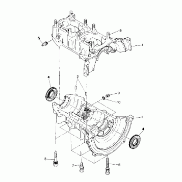 CRANKCASE  Trail (4919281928025A)